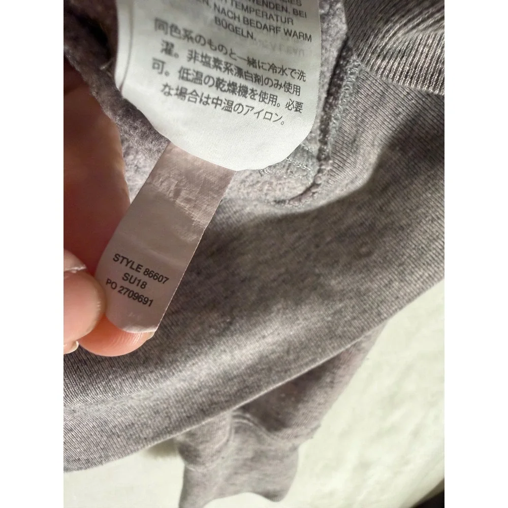 J. Crew Vintage Fleece Full Zip Hoodie Mens Medium Grey Pink 86607 SU18